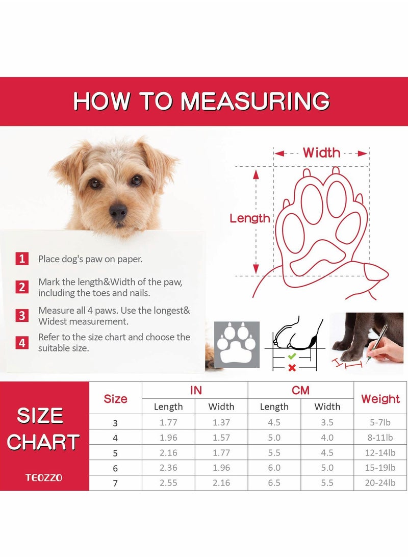 Excefore - Dog Boots, Dog Shoes Paw Protector, Excefore Waterproof Shoes for Dogs, Socks with Shoelace Pet Paw Protector - Image 1