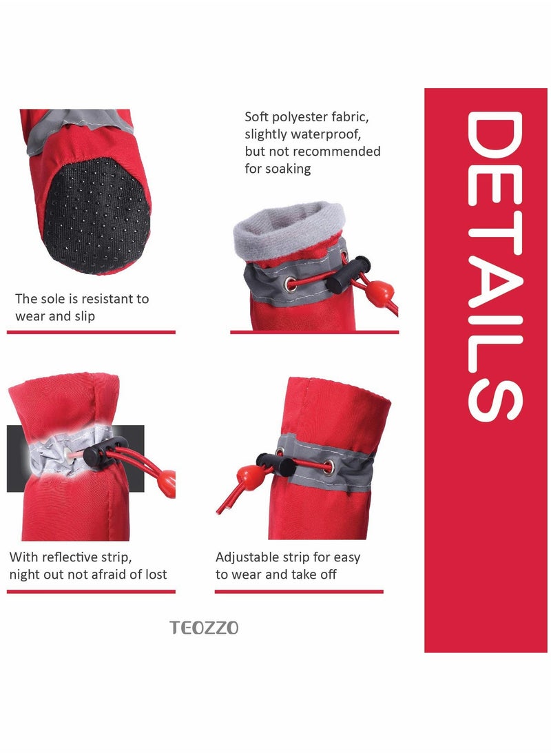 Excefore - Dog Boots, Dog Shoes Paw Protector, Excefore Waterproof Shoes for Dogs, Socks with Shoelace Pet Paw Protector - Image 1
