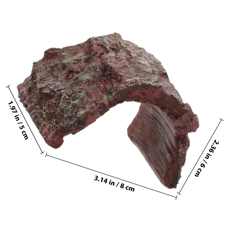 Natural Resin Reptile Hideout Cave Shelter for Turtle Bearded Dragon Tank Habitat Decor - Image 3