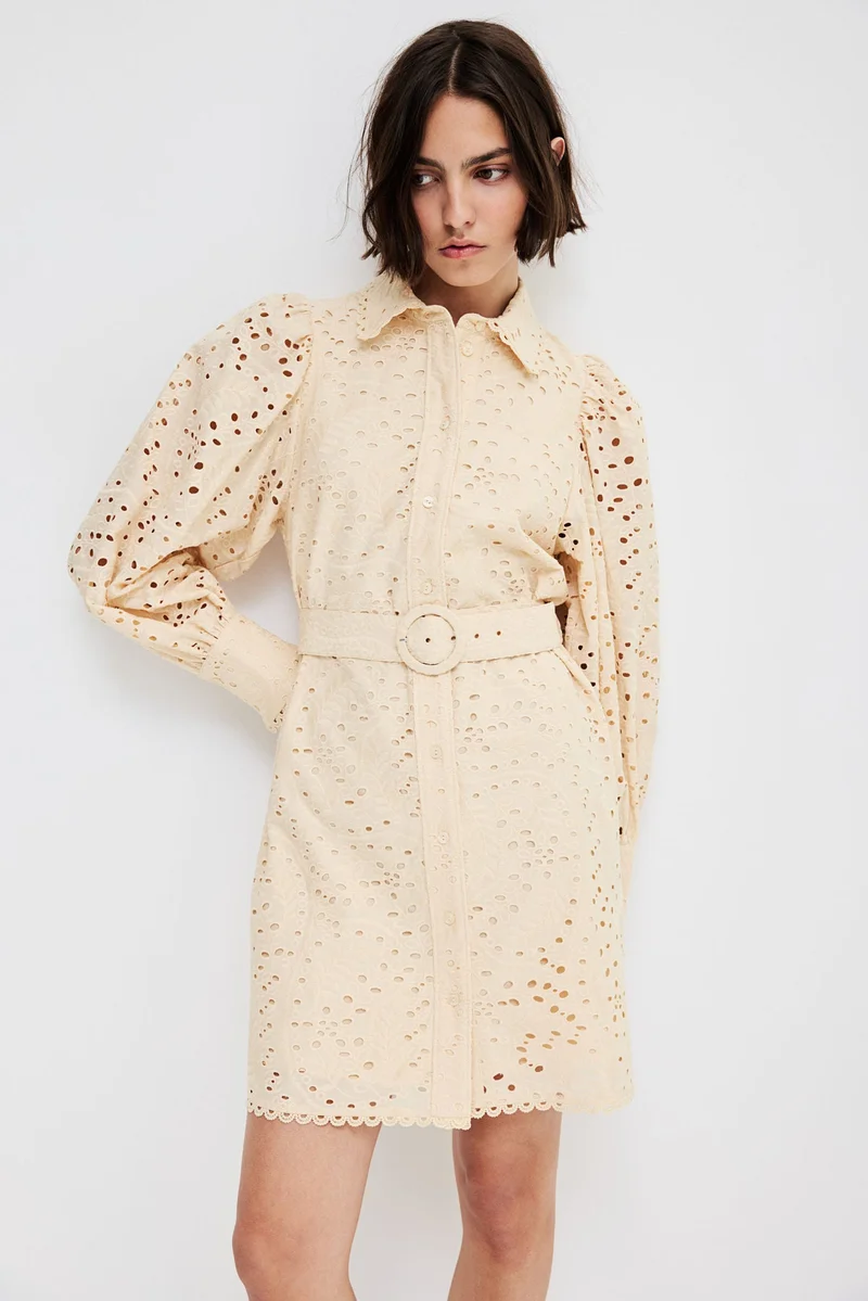 H&M Broderie anglaise shirt dress