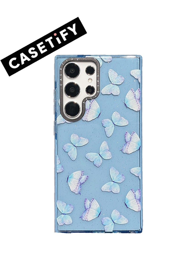 Samsung Galaxy S23 Ultra Shimmering Butterfly Fantasy Case