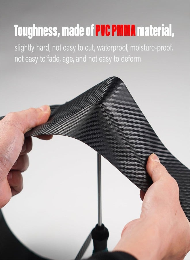 CNCLOL CNC Bike Frame Protection Tape,Bicycle Frame Protector Sticker-Frame Protection Paint Film 3m(4”x118”), Carbon Fiber Pattern Bike Frame Guard Wrap for Mountain Bike/Gravel/MTB/Road Bike etc.Black-3k - Image 3