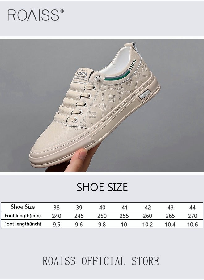 roaiss - Men Leather Slip On Business Casual Loafers Soft Suede Men Shoes Men Slip Ons without Laces Easy to Wear Lazy Shoes Non Slip - Image 1