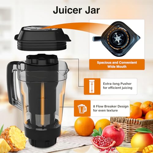 V-Guard Brillio 750 Watt Juicer Mixer Grinder, 3 Year Motor Coverage by V-Guard, 4 Jars(Chutney, Dry, Wet & Juicer), Sturdy Juicer Jar With Quadraflow Design, Precisionblend SS Blades | Mars Red - Image 4