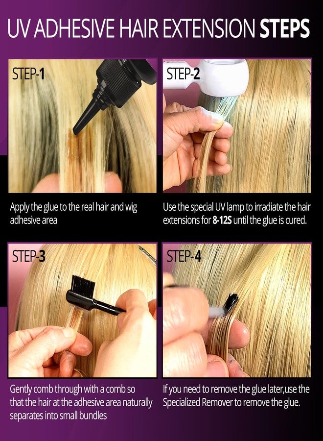 أريسون لاشز غراء الشعر المستعار من أريسون، غراء راتنج صديق للبيئة، غراء دانتيل للشعر، وصلات شعر قوية، مقاومة للماء والزيوت، غير سامة، ونظام تصفيف شعر عالي الجودة، 0.7 أونصة سائلة - Image 4