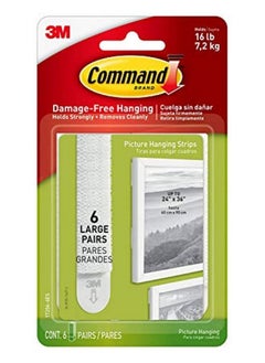 Large Picture Hanging Strips Damage Free Hanging Picture Hangers No Tools Wall Hanging Strips For Living Spaces 24 Adhesive Strip Pairs (48 Strips)