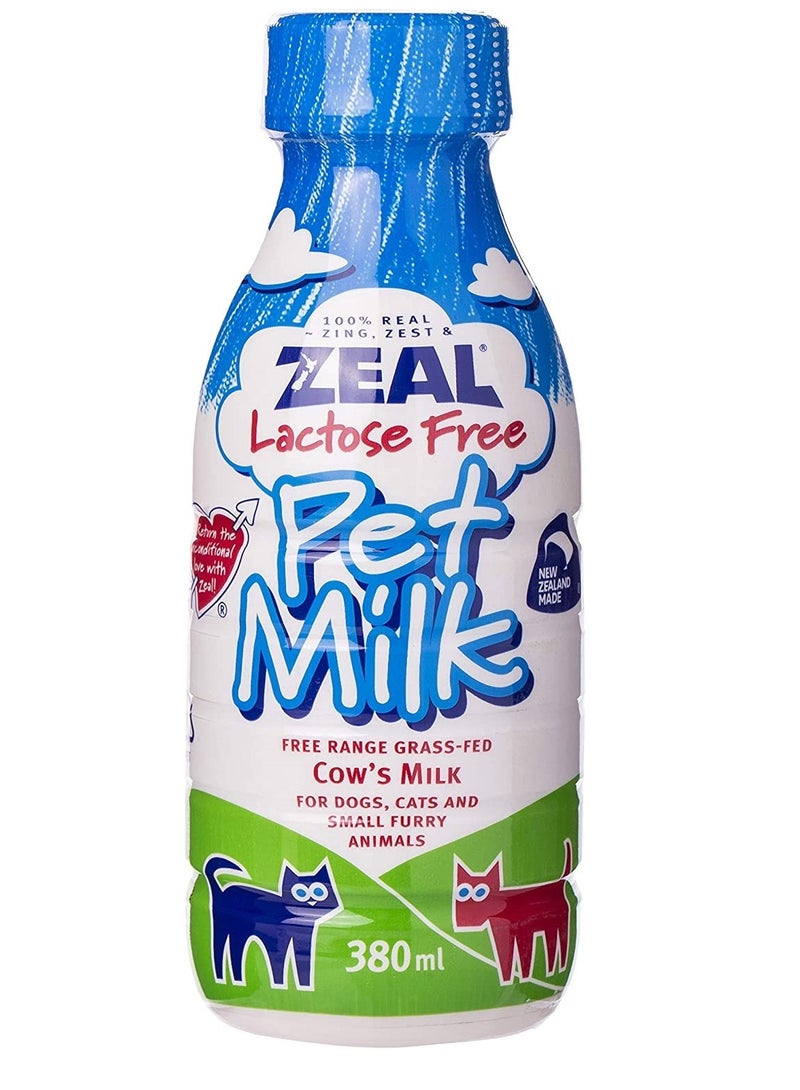 zeal Lactose Free Pet Cow Milk For Kittens Puppies Cat And Dogs 380ml - Image 1