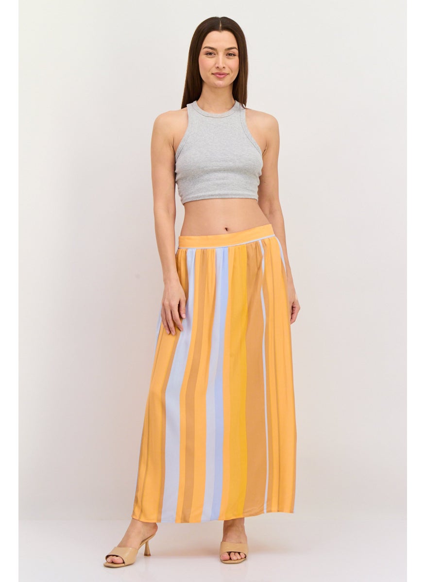 Women Striped Maxi Skirt, Orange Combo - pzsku/Z53D11F4C4AD171E0B501Z/45/_/1740495218/624b5fd0-5630-4a53-81bd-a195a248cc0b