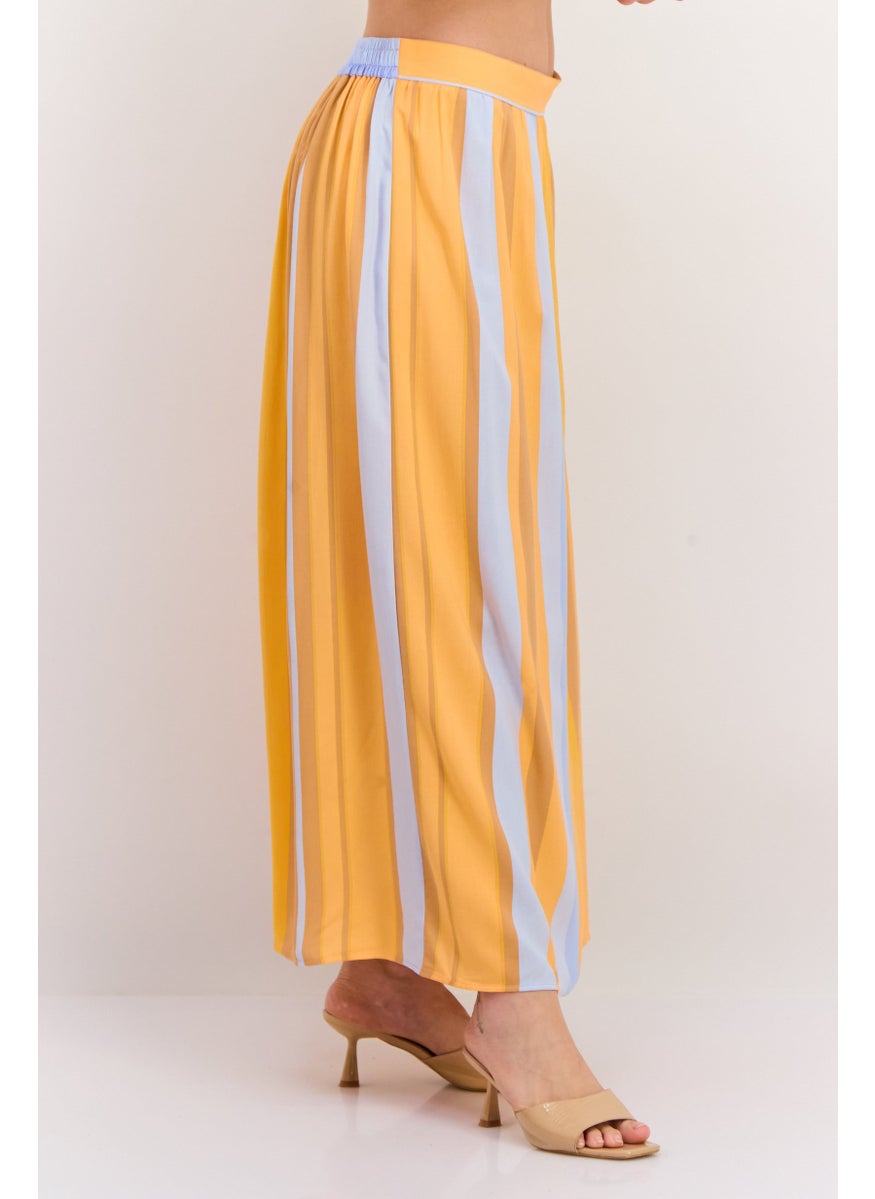 Women Striped Maxi Skirt, Orange Combo - pzsku/Z53D11F4C4AD171E0B501Z/45/_/1740495338/e8721478-add8-43eb-b726-d43457b832a5