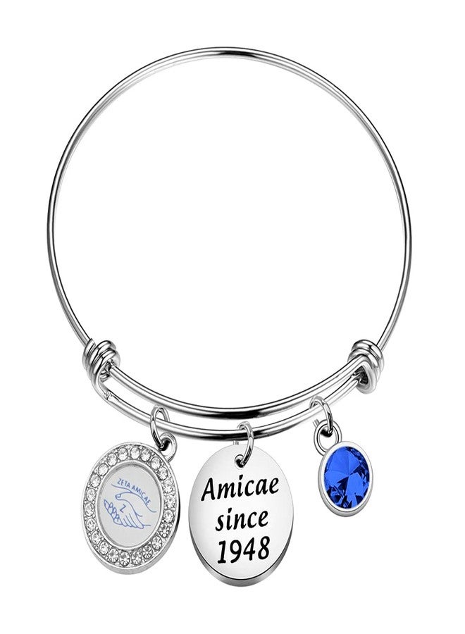 اكتاب AKTAP ZAmicae قلادة سوار Amicae منذ نادي نسائي مجوهرات Soror Sisters هدية للنساء (Z Amicae سوار) - Image 1