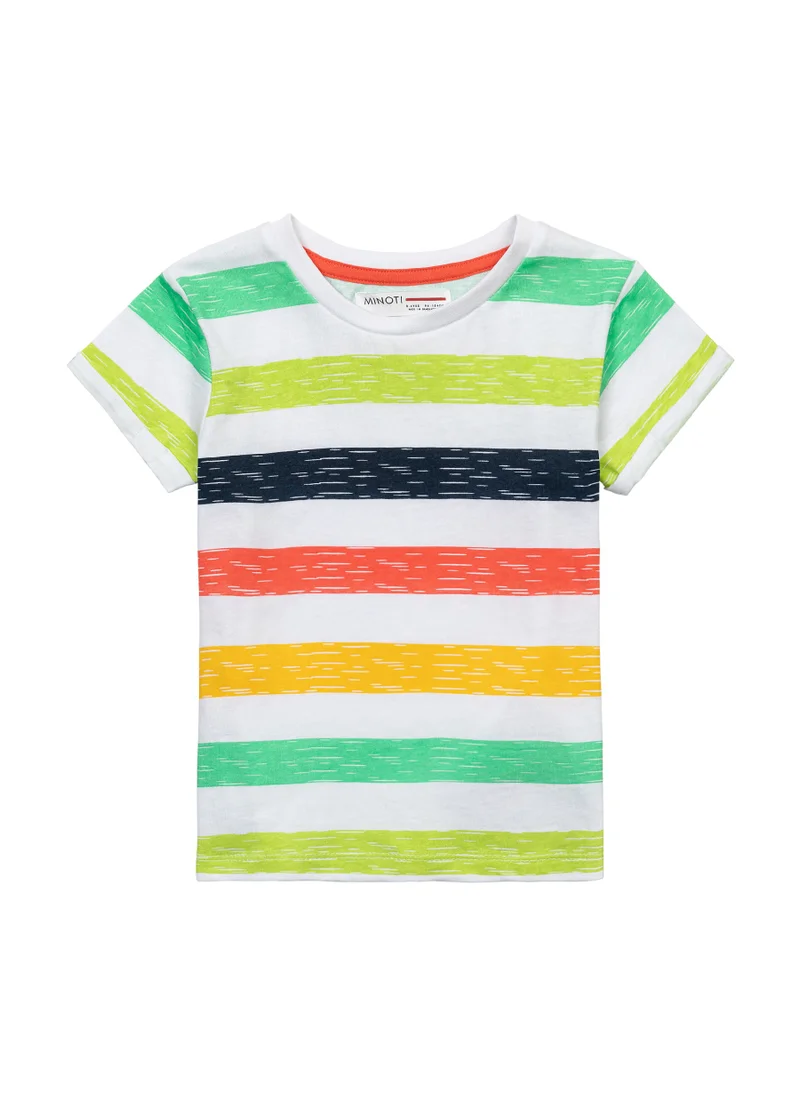 MINOTI Kids Boys  Roll Sleeve T-Shirt With Print