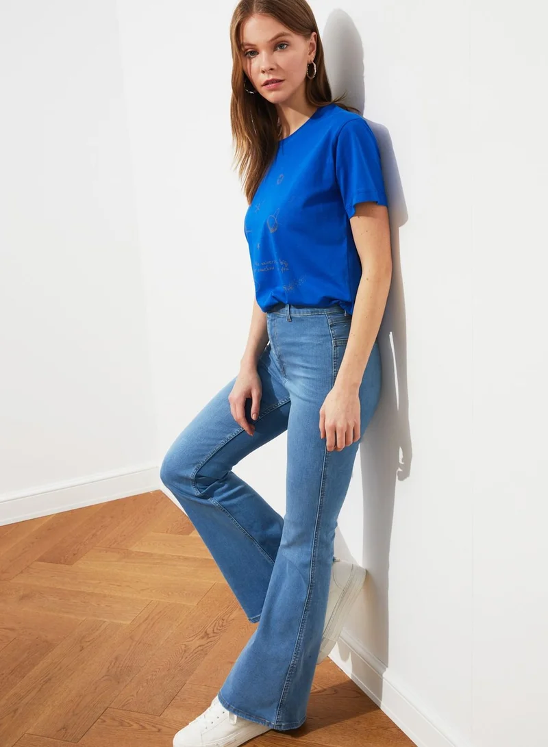 trendyol High Waist Flared Jeans
