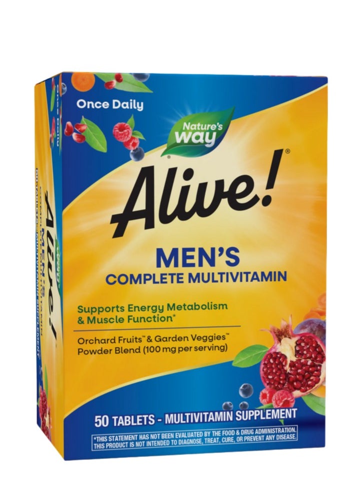 Alive - Men's Complete Multivitamin 50 Tablets - Image 1