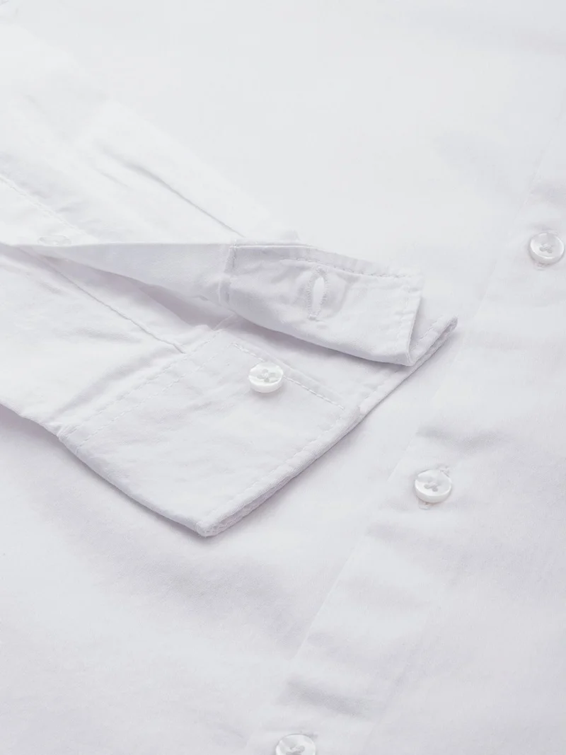 The Indian Garage Co Men Regular Fit Placement Embroidered Full Sleeves Spread Collar Casual Shirt