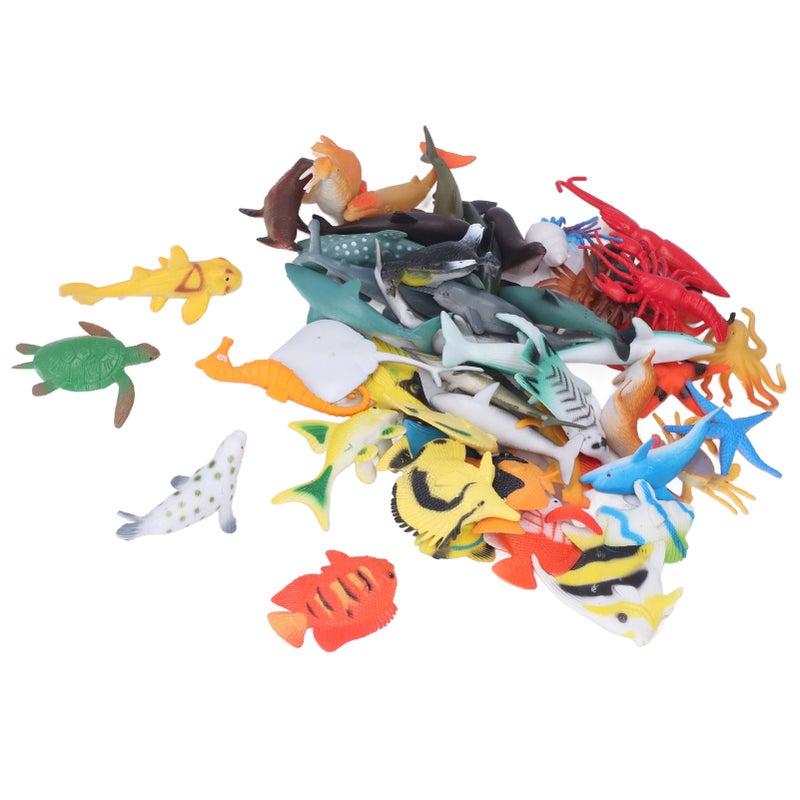 48pcs Sea Animals Toys Eco Friendly Material Vivid Shape Mini Tropical Fish Series Miniature Toys for 4 to 6 Years Old - Image 2