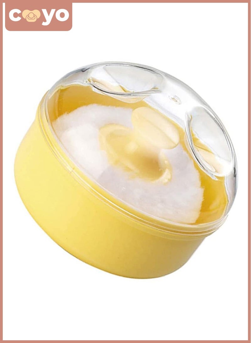 COYO علبة بودرة الأطفال المحمولة مع حاوية بودرة التلك ووسادة ناعمة للأطفال، مريحة للاستخدام في المنزل والخارج - Image 2