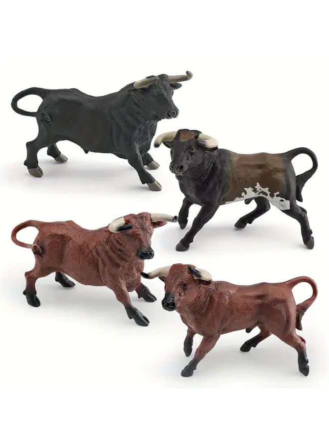 Realistic Spanish Bullfighting Bull Figurine Model Desktop PVC Animal Toy For Educational Learning - Image 5