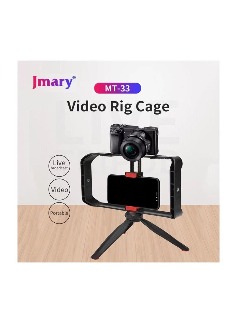 جيه ماري حامل فيديو احترافي للهواتف الذكية، حامل ثلاثي القوائم محمول باليد لتصوير مقاطع الفيديو  يناسب معظم الهواتف - Image 2