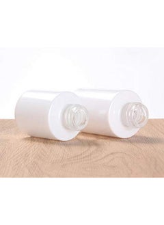 SYBL 2Pcs 30ML/1 oz Empty Refillable Glass Lotion Bottles Pump Press Bottle White Upscale Travel Cosmetic Container Dispenser for Foundation Essential Oils Cream  - Image 3