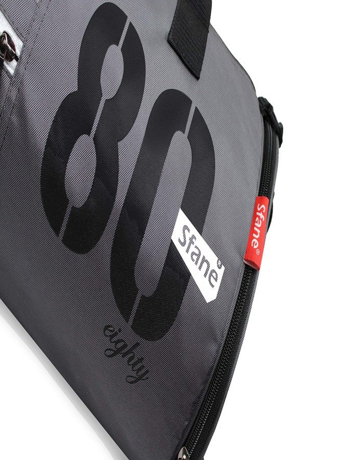 Sfane Gym Bags for Men with Separate Shoe Compartment Sports Gym Bag for Women Duffle Bags for Gym, Duffel Bags Sports Bag - Grey & Black - Image 5