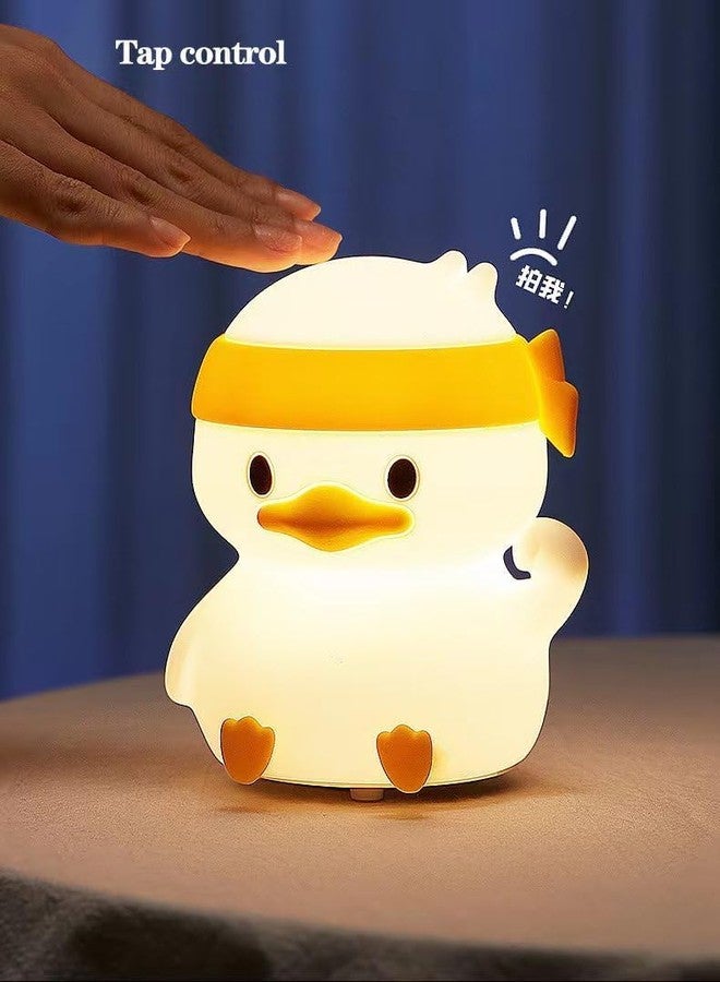 GITGRNTH Rechargeable Silicone Cloud Night Light for Kids | Fighting Duck Design | Color-Changing LED Lamp | Cute Room Decor & Gift for Toddlers, Teens, Valentine's Day | Soft Eye-Safe Light - Image 4