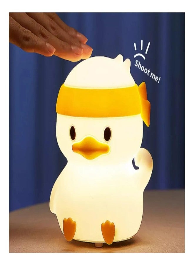GITGRNTH Rechargeable Silicone Cloud Night Light for Kids | Fighting Duck Design | Color-Changing LED Lamp | Cute Room Decor & Gift for Toddlers, Teens, Valentine's Day | Soft Eye-Safe Light - Image 2