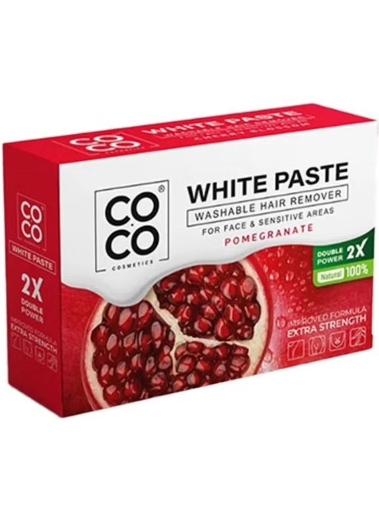Coco Pomegranate White Paste for Body & Facial Hair Removal – Coco – 100 g