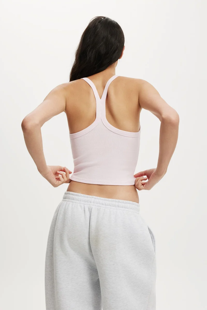 Cotton On  ACTIVE RIB T-BAR CROPPED TANK for Women | Best Price UAE