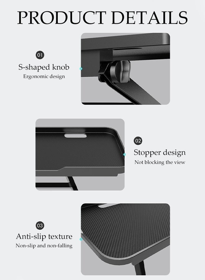 DUNISO TV Top Shelf,Adjustable Cable Box Mount Shelf,Screen Top Shelf,No Drill,Slip-Resistant and Durable,High Load-Bearing Capacity,for Speakers/Router/Sound Bars/Game Console,Black - Image 3