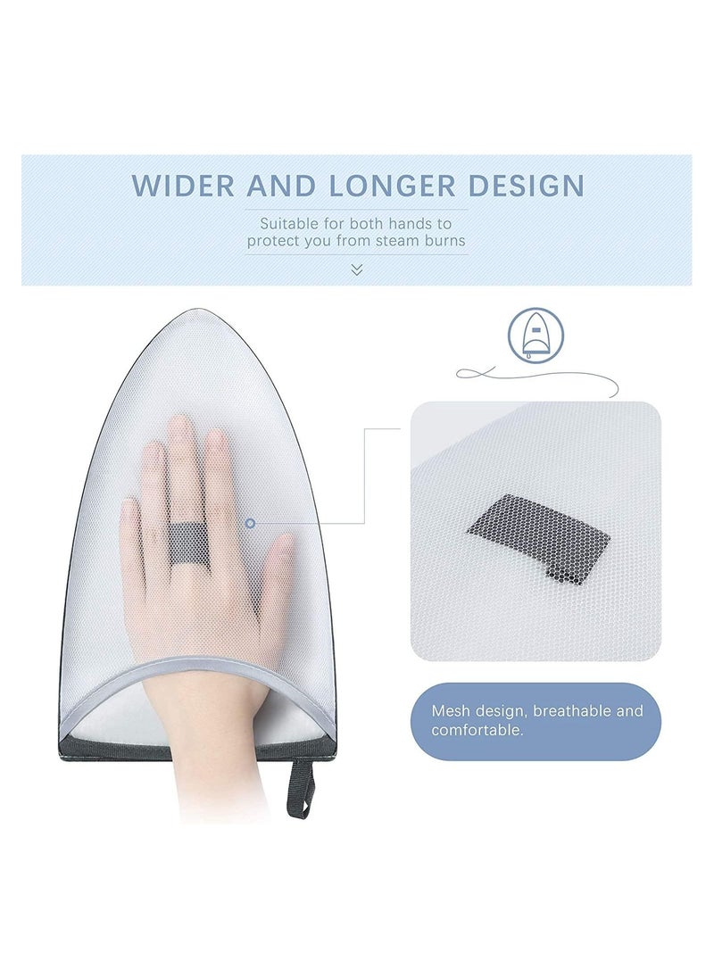 RATSAW Garment Steamer Ironing Glove Waterproof Anti Steam Mitt with Finger Loop Household Ironing Sponge Pad  - Image 2