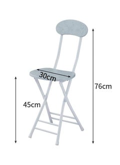 Cushioned Padded Folding Stool, 28.7-Inch Foldable Folding bar Stool,Portable Folding Stool with Handle for Fishing Hiking Gardening Travel, White - pzsku/Z53D20D5DB48371EDE276Z/45/_/1723447157/748edec6-e3d6-422e-bc44-e21b54838efb