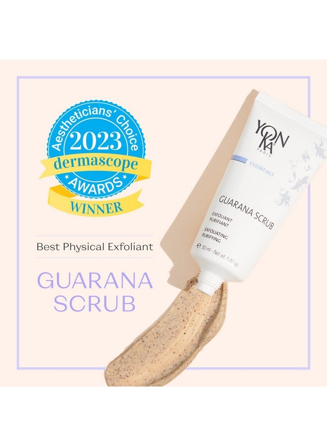 يونكا مقشر الوجه يونكا غوارانا، 50 مل، مقشر لطيف لإزالة السموم من الوجه مع حجمين من حبيبات الأرز الدقيقة وحبيبات الغوارانا، ينظف ويلمع وينقي البشرة العادية إلى الدهنية، 98% من أصل طبيعي - Image 2