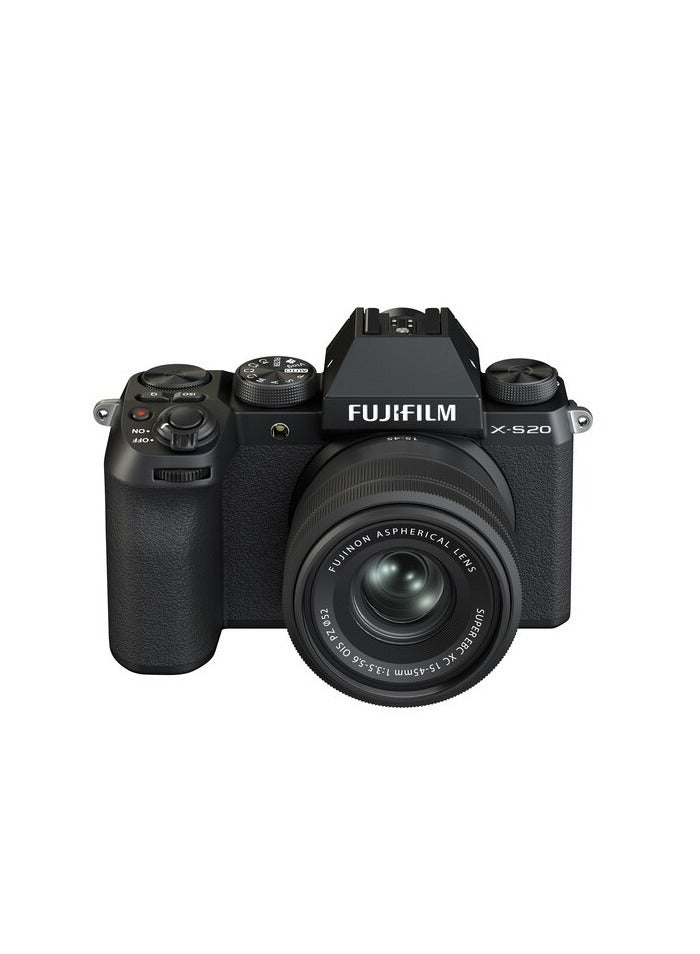 FUJIFILM X-S20 Mirrorless Camera with XC 15-45mm Lens | 26.1MP X-Trans Sensor, 6.2K Video, IBIS, Vlog Mode, Vari-Angle Screen – Compact Hybrid Camera Kit for Content Creators - Image 4