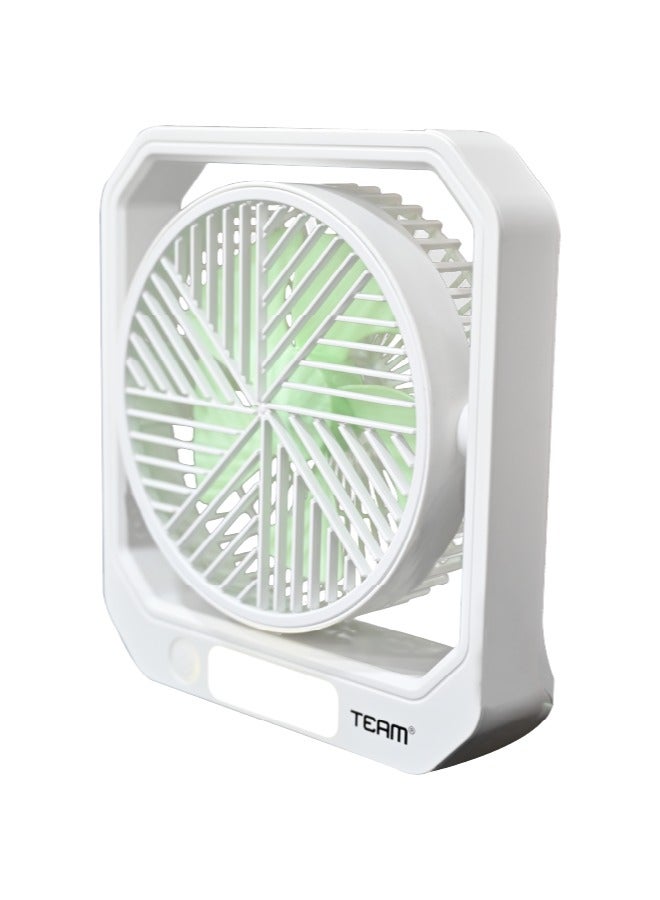 TEAM Rechargeable Fan | Long-Lasting Fan | Multifunctional | Compact Portable Fan. - Image 2
