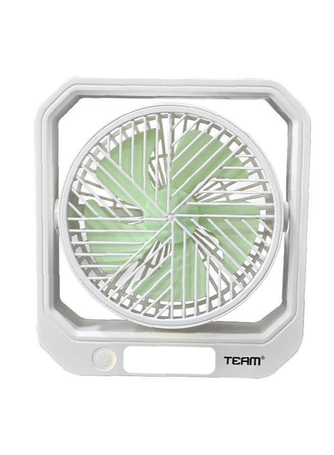 TEAM Rechargeable Fan | Long-Lasting Fan | Multifunctional | Compact Portable Fan. - Image 1