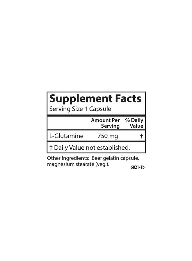 Carlson L-Glutamine, Free-Form Amino Acid, 750 mg, Muscle Tissue Production, 90 Capsules - Image 4