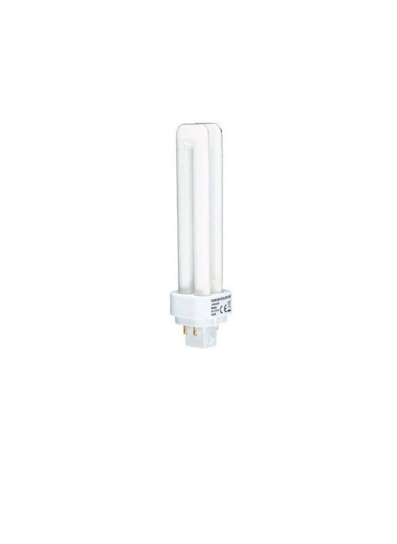 Osram Osram Duluxd/E Energy Saver Cflni, 2 Tubes (18W) 4 Pin Plug In BaseG24Q-3, 1200 Lm Lumilux -Warm White/Energy Class A  - Image 2