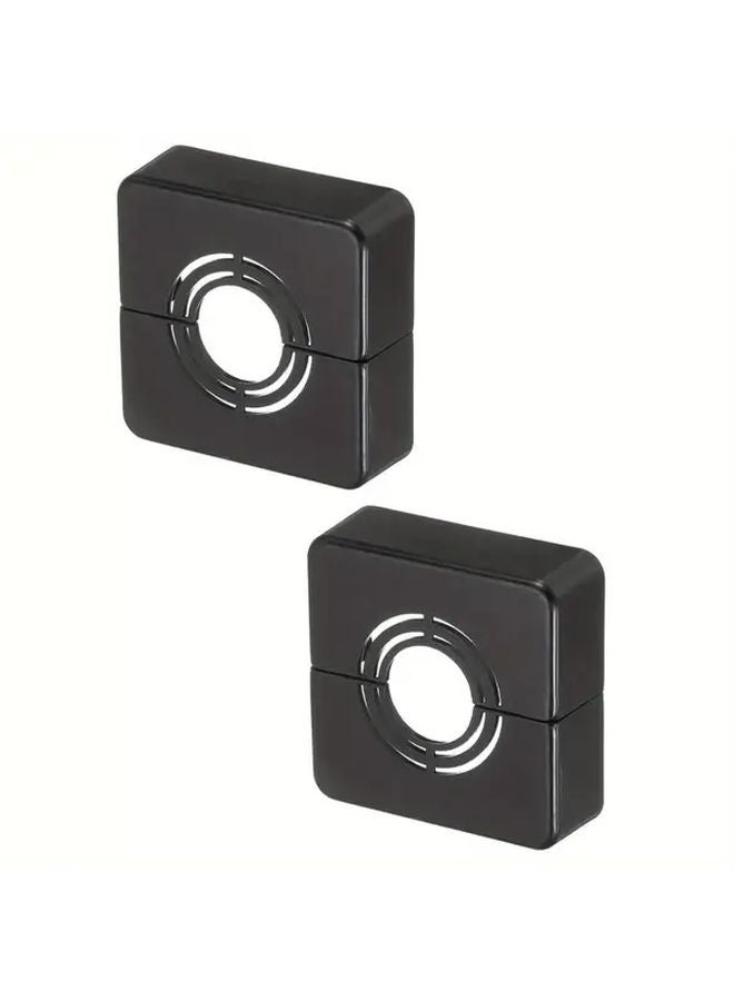 Chrome Heavy Duty Plastic Square Pipe Flanges 0.8 1 1.3 Inch OD Thick Wall Split - Image 5