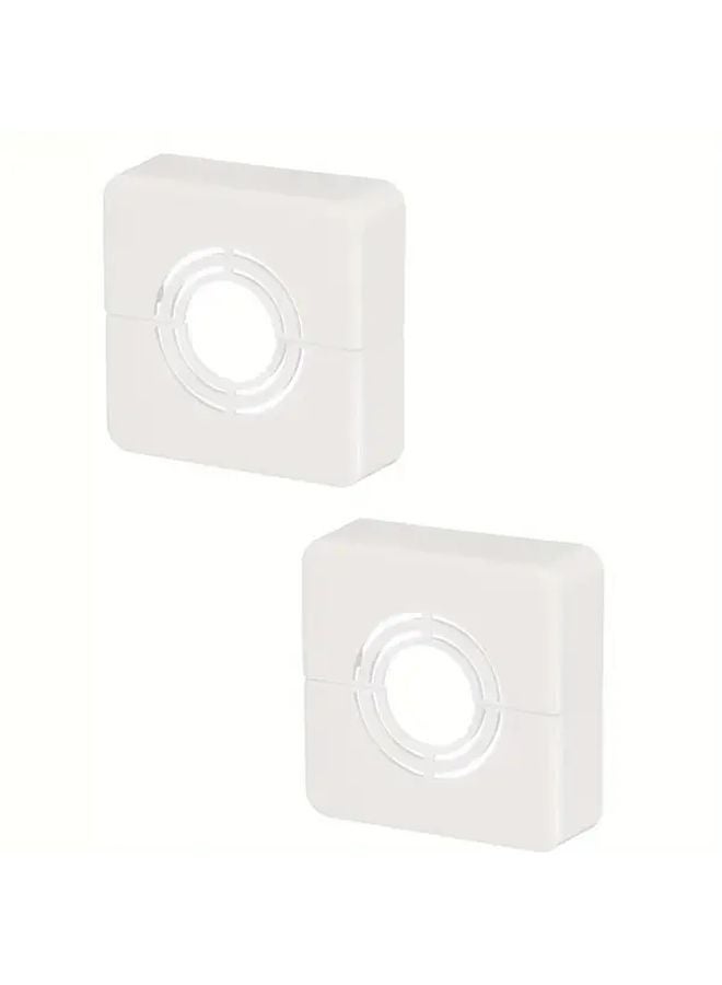 Chrome Heavy Duty Plastic Square Pipe Flanges 0.8 1 1.3 Inch OD Thick Wall Split - Image 2