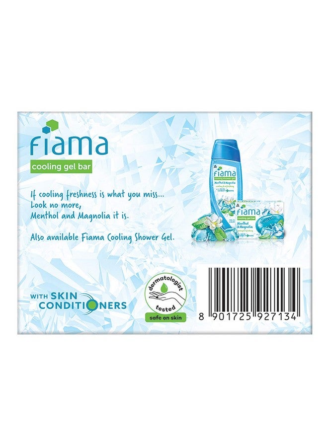 Fiama Cooling Gel Bar Menthol & Magnolia, 375G (125G - Pack Of 3), With Skin Conditioners, Feel 3° Cooler, Soap For Women & Men, For All Skin Types - Image 2