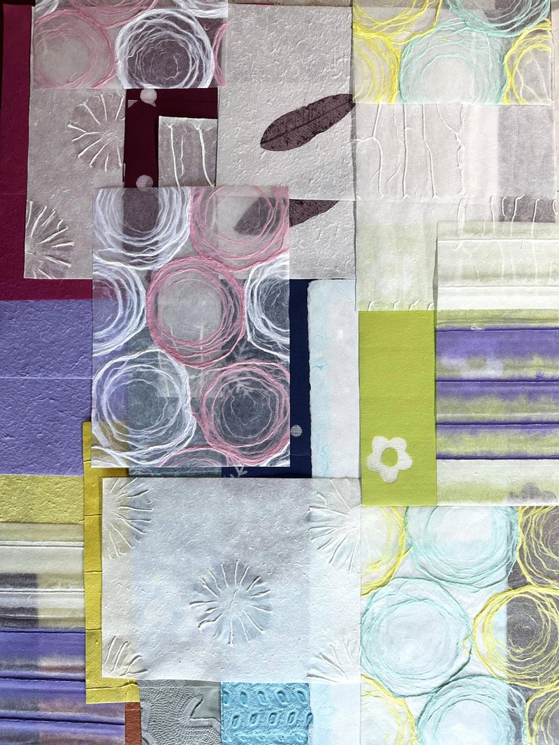 Kozo Studio - Assorted A4 Handmade Mulberry Paper Set ( 40sheets) | Premium Decorative Paper for Scrapbooking, Card Making, Collage, Mixed Media Crafts, and DIY Projects - Image 1