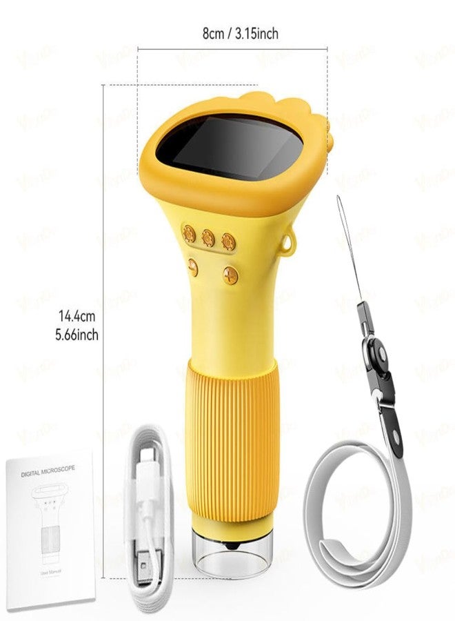 Vikrida Kids Microscope Pocket Microscope -1000X Portable Microscope for Kid | Photo and Video Mini Microscopes | 2'' Digital Little Scientist Microscopes for 3-10 Age Years Old Boys Girls Toys Gifts - Image 5