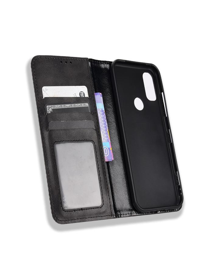 S-TOP Case For Kyocera Android One S9 Magnetic Buckle Retro Texture Leather Phone Case - Image 4