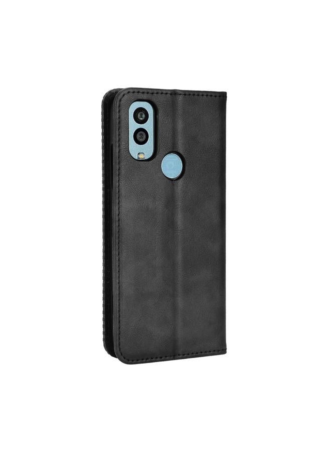 S-TOP Case For Kyocera Android One S9 Magnetic Buckle Retro Texture Leather Phone Case - Image 3