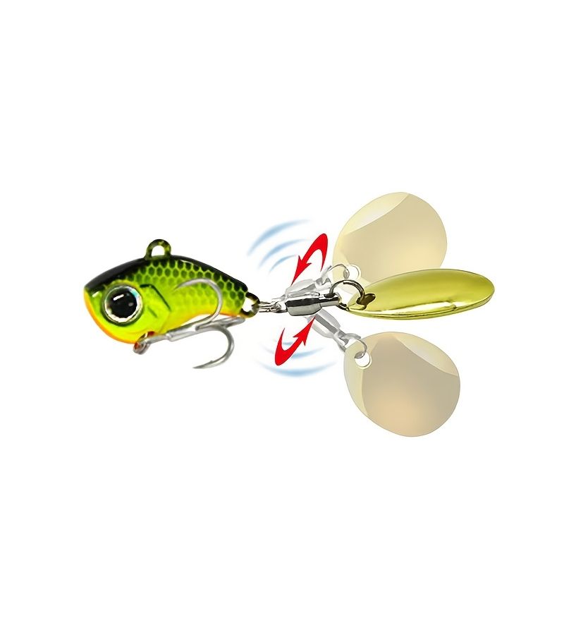 Vib Small Whirlwind Lure 30g For Long Distance Casting Iron Plate Spinning Blade Sea And Freshwater Fishing Suitable For Bass And Other Species - Image 3