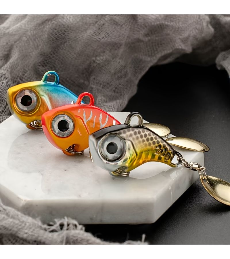 Vib Small Whirlwind Lure 30g For Long Distance Casting Iron Plate Spinning Blade Sea And Freshwater Fishing Suitable For Bass And Other Species - Image 5