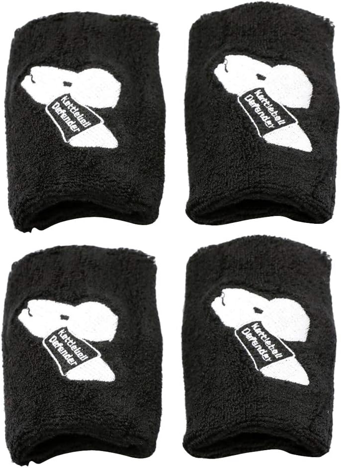 كلاراكو زوجان من واقيات المعصم السوداء لألعاب القوى كيتل بيل مع دعامة واقية - Image 1