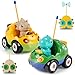 INSFUN Remote Control Dinosaur Car Toys for Toddler Kids Best Birthday Gifts for Boys Ages 2 3 4 5 Years Old 2Pack Toys for Toddlers 18 Months with Lights and Music - Image 3