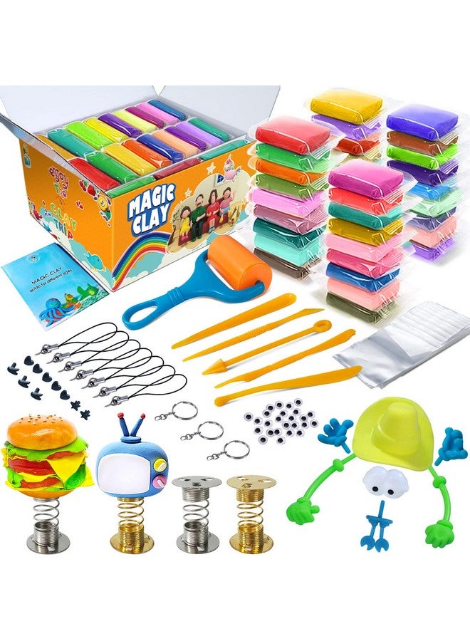 ESSENSON Modeling Clay Kit - 36 Colors Air Dry Magic Clay, DIY Molding Clay with Sculpting Tools, Kids Art Crafts Best Gift for Boys & Girls Age 3-12 Year Old - Image 1