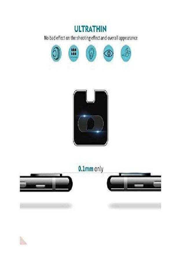 Generic TheWorldMall Camera Lens Screen Protector Full Cover Tempered Glass Film Back For Apple iPhone XS Max XR 2018 iphone X 7 8 9 6 6S Plus  - Image 3